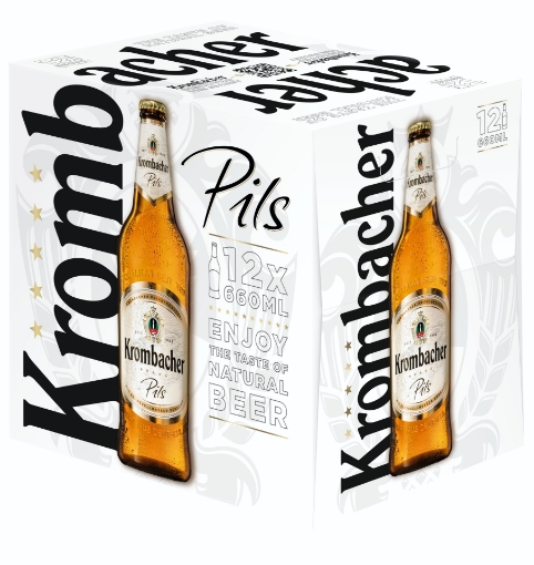 Beer Pilsner Krombacher 4.8% Bottle 660ml - 1 case (12 bottles)