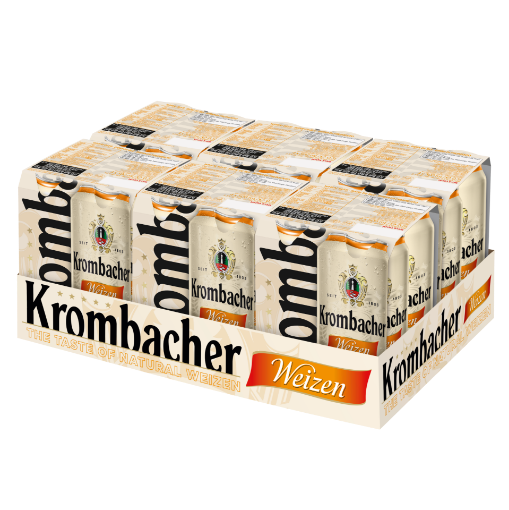 Beer Weizen Krombacher 5.3% Can 500ml - 1 case - 24 cans