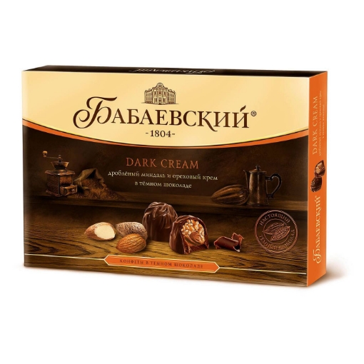 Picture of Chocolate Candies with Almond-Nut Cream Babaevskie Premium Box 200g