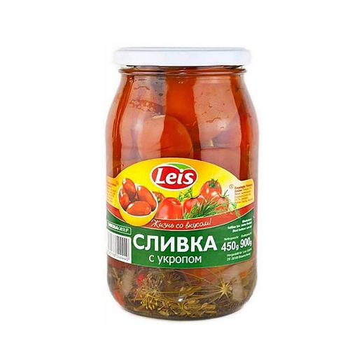 Picture of Pickled Tomatoes Plum with Dill Slivka Jar 1L