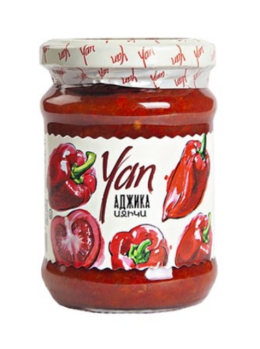 Picture of Red pepper Chutney  YAN  Jar 250g