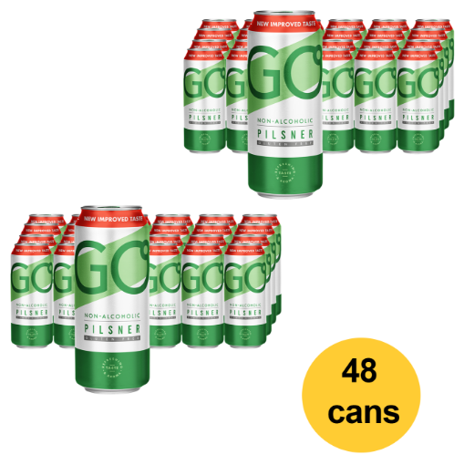 Picture of CLEARANCE! Beer Pilsner GO 0% 500ml - 48 CANS - 2 cases