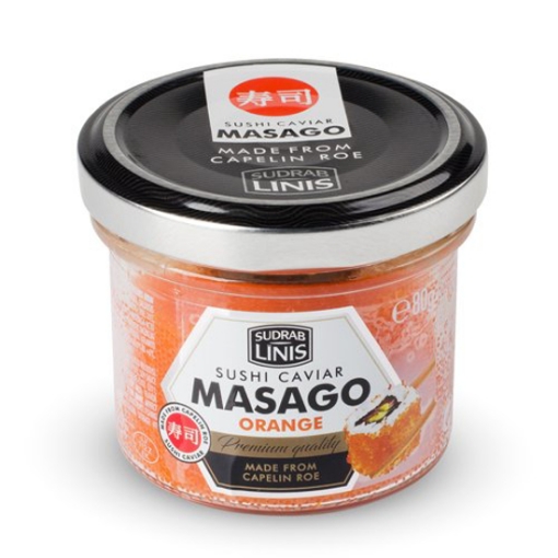 Picture of Sushi Caviar Masago ORANGE Sudrab Linis Jar 80g