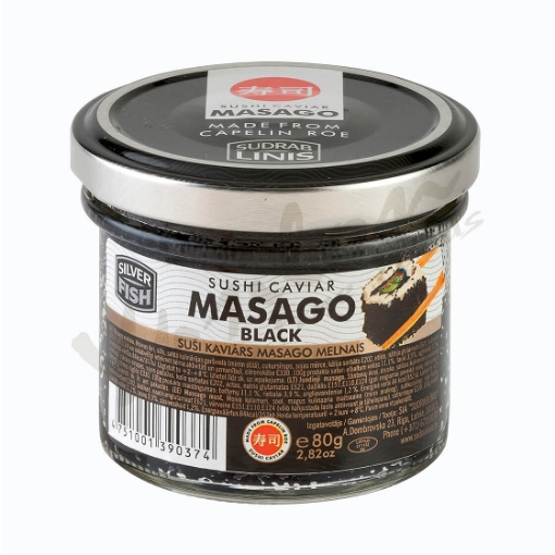 Picture of Sushi Caviar Masago BLACK Sudrab Linis Jar 80g