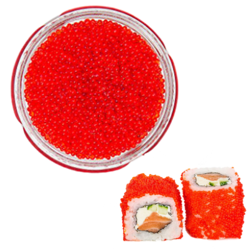 Picture of Sushi Caviar TOBIKO RED Sudrab Linis Jar 80g