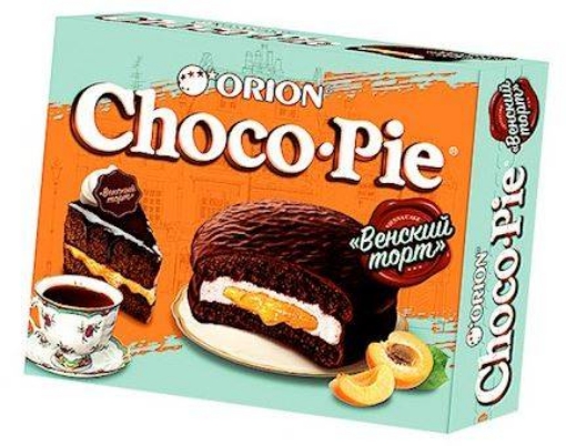 Picture of Cake Mini Choco Pie with Apricot Filling Orion 30g