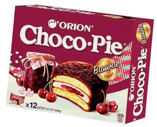 Picture of Cake Mini Choco Pie with Cherry Filling Orion 30g