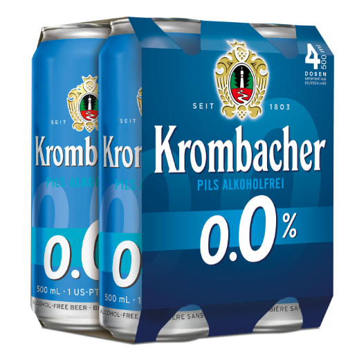 Picture of Beer Pilsner Krombacher 0% 4-pack Can 500ml