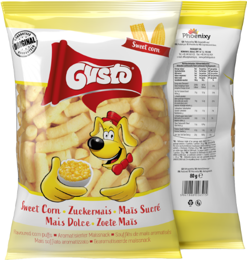 Picture of CLEARANCE-Sweet Corn Puffs Gusto 80g