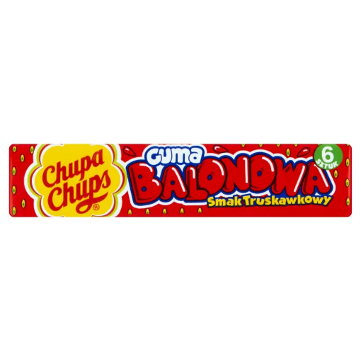 Picture of Bubble Gum Chupa Chups with Strawberry flavour Perfetti 27.6g 