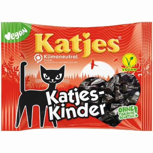 Katjes Kinder Sweet Licorice 175g – soft German licorice, gelatin-free, vegan-friendly