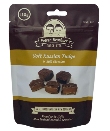 Picture of Chocolate milk with Soft Russian Fudge Potter Brothers 130g 